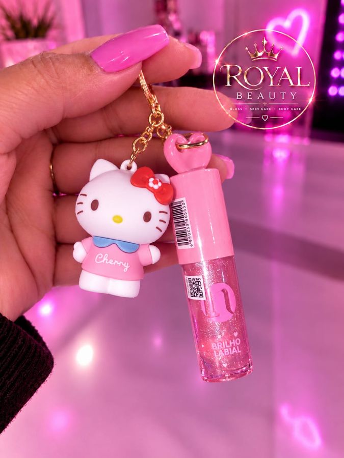 Gloss Chaveiro Hello Kitty