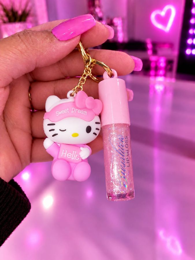 Gloss Chaveiro Hello Kitty